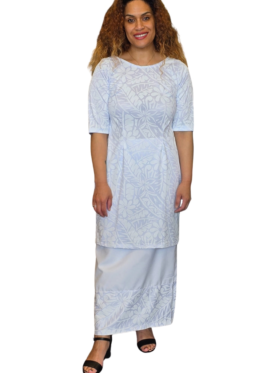 Daisy White Puletasi