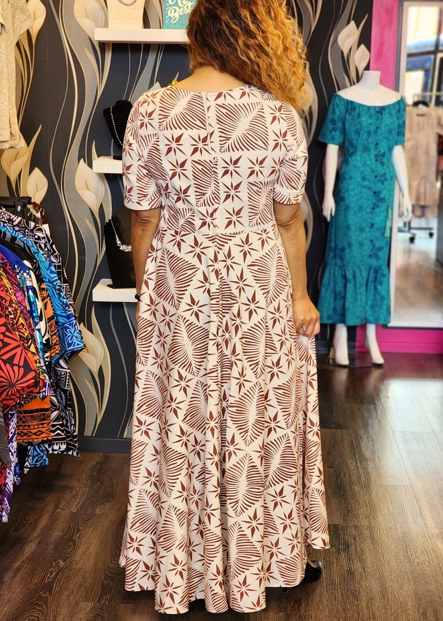 Lomani Handprinted Formal Gown