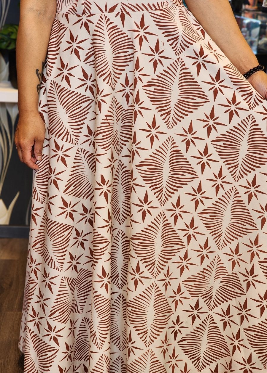 Lomani Handprinted Formal Gown