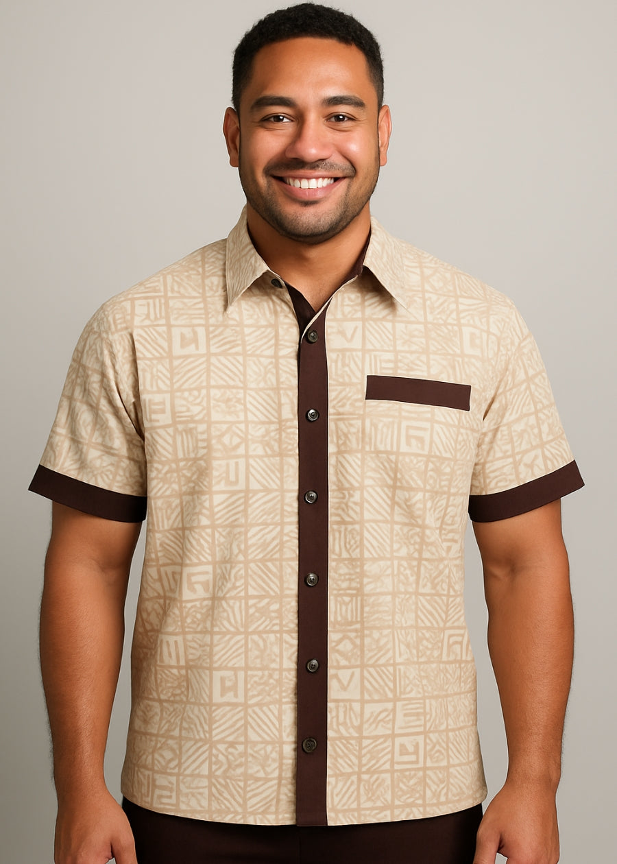 Beige Stretch Shirt