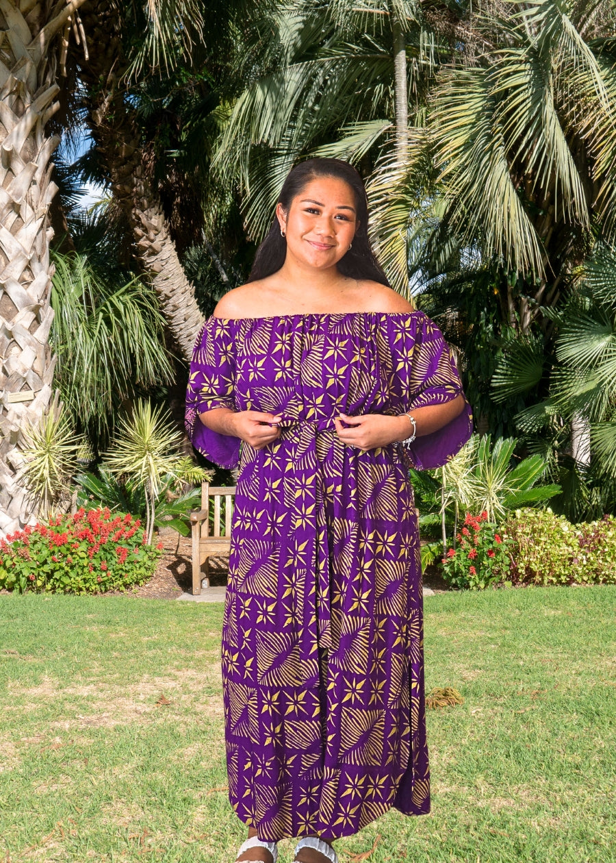 Zara Handprinted Kaftan Dress