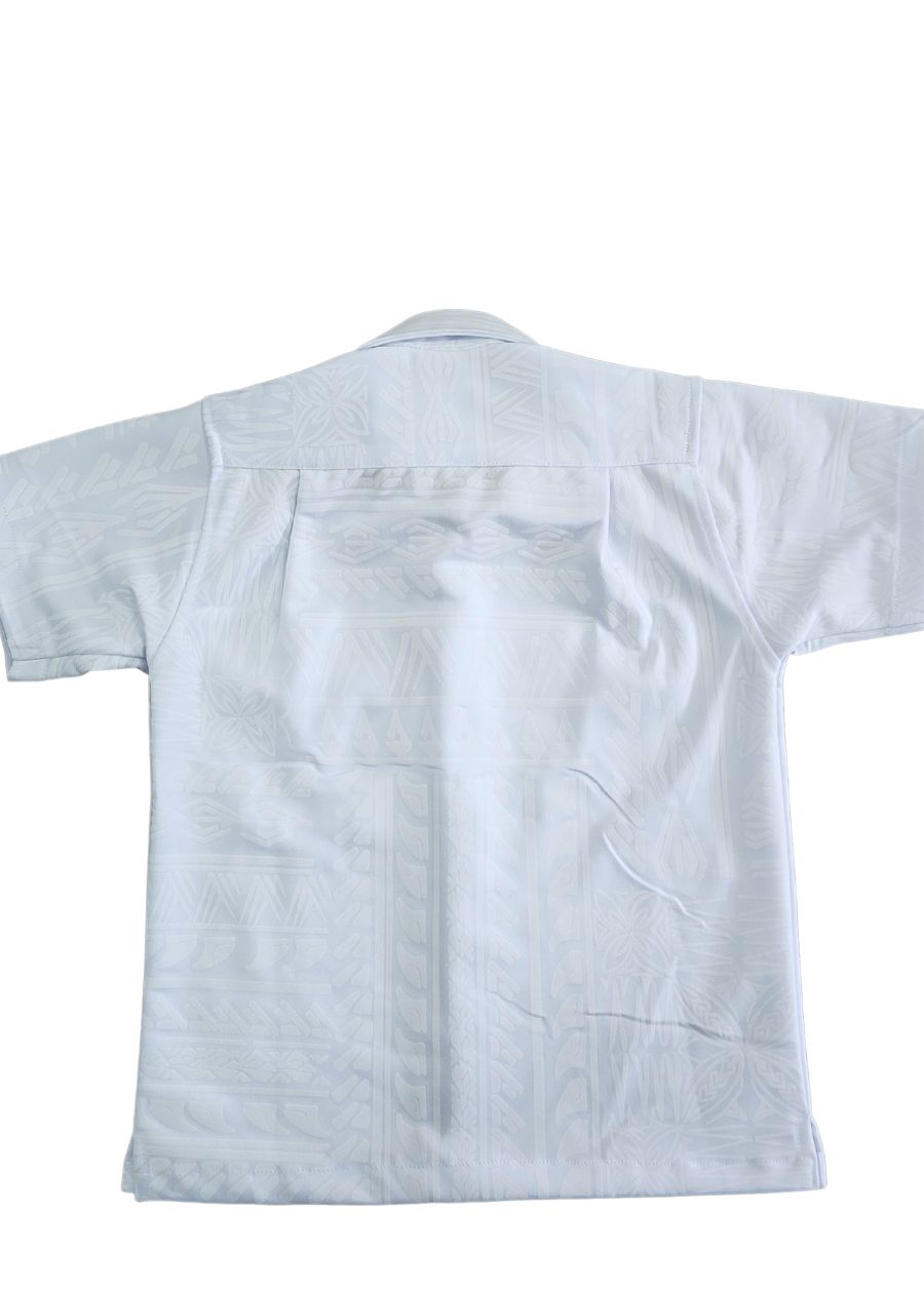 Boy's Elei White Short Sleeve Shirt