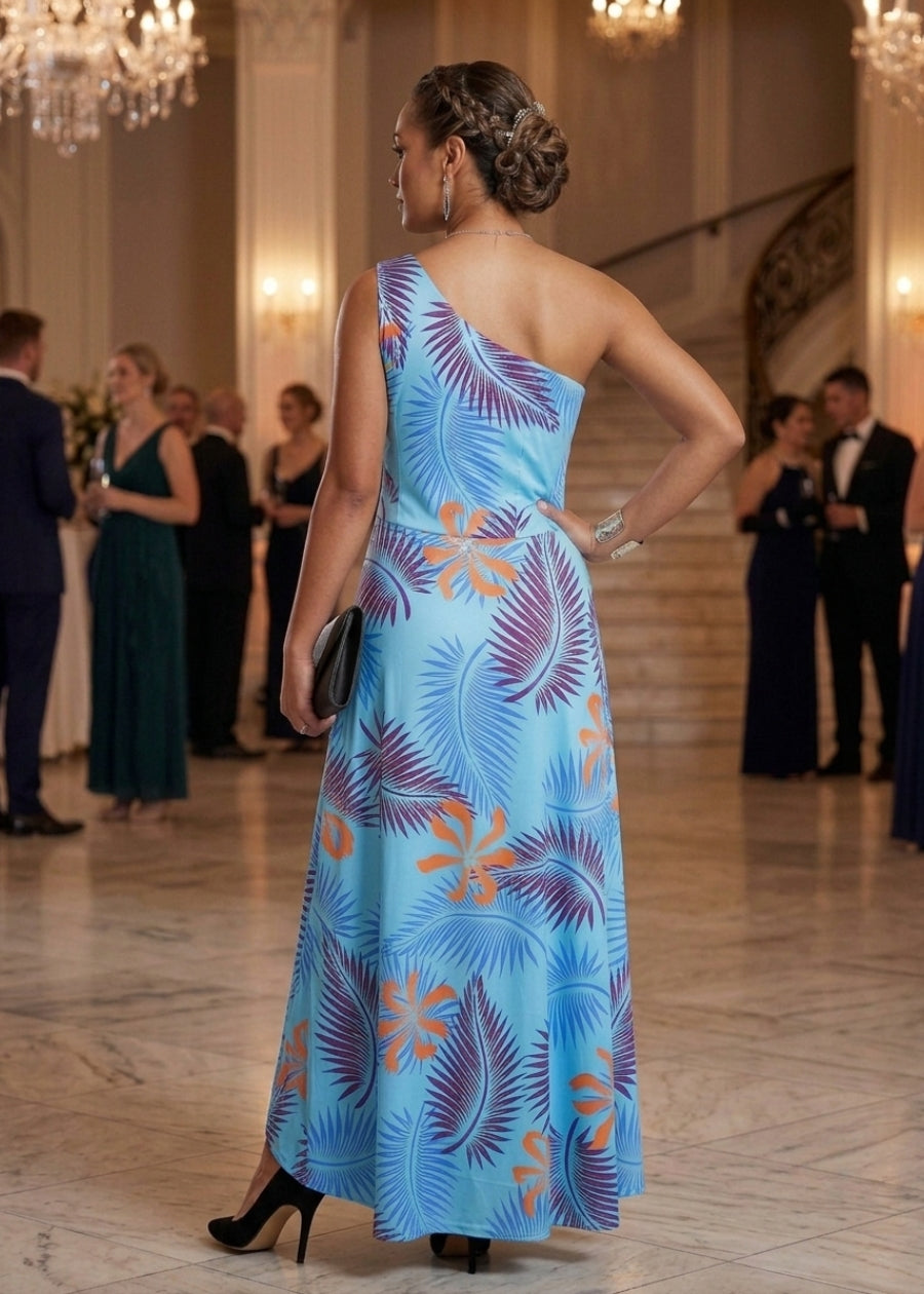 Moana One-Shoulder Maxi Dress