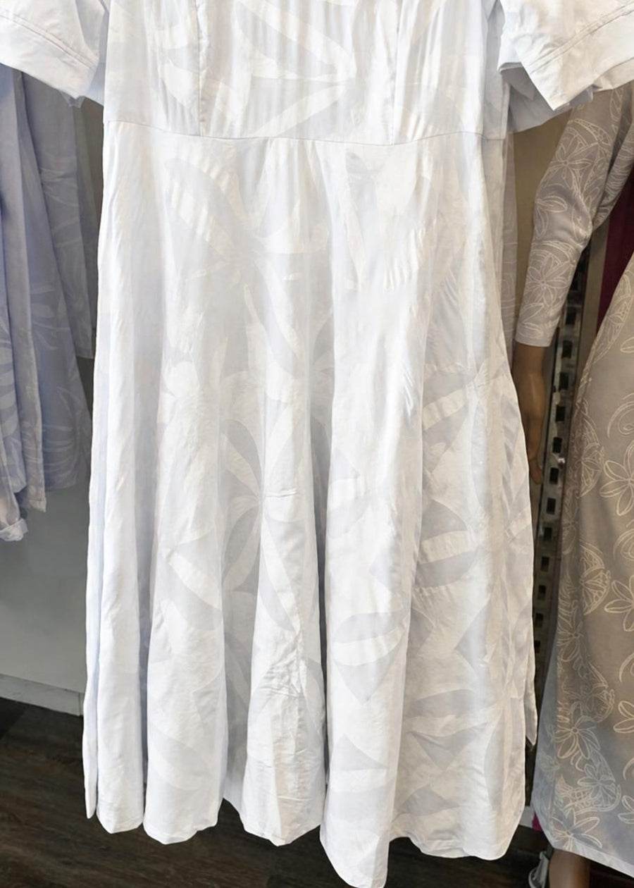 Lagi Mid Waist White Dress