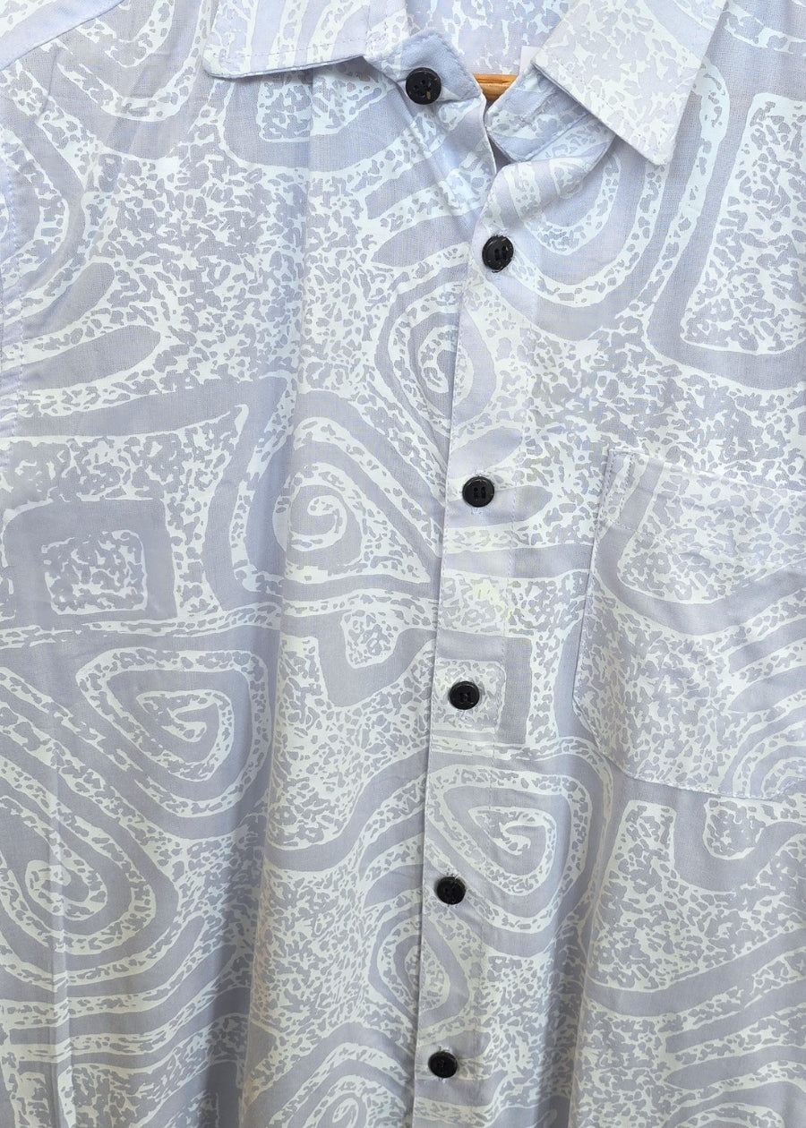 Amosa Handprinted White Shirt
