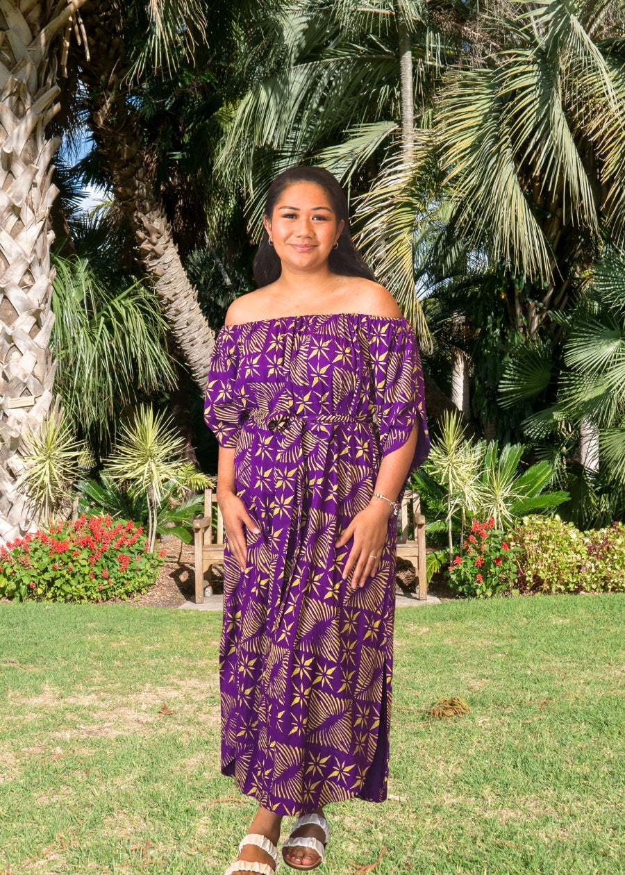Zara Handprinted Kaftan Dress