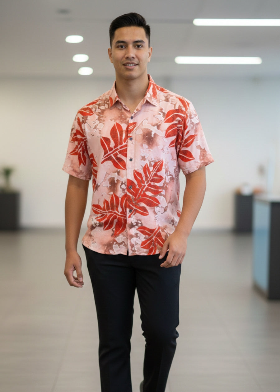 Karl Stretch Shirt - Peach