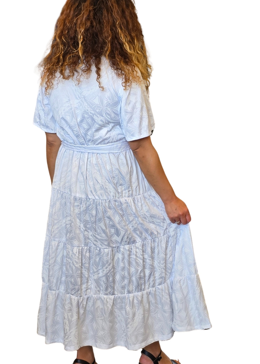 Nikita White Layered Dress