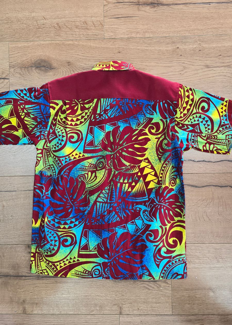 Boy's Maroon Island Shirt