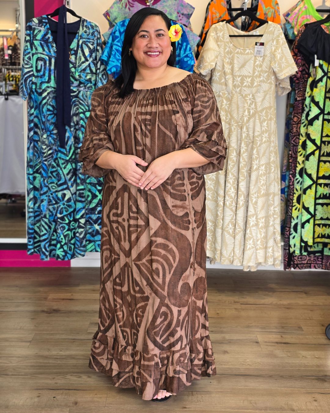 PIA Muumuu Dress - Mocha