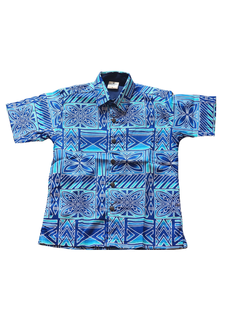 Boy's Island Shirt - Blue