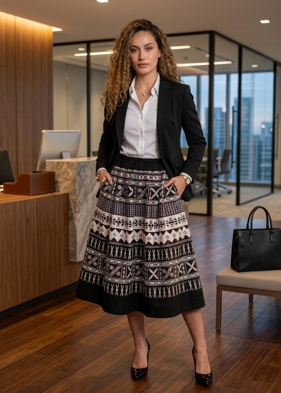 Tapa Midi Skirt (PREORDER)
