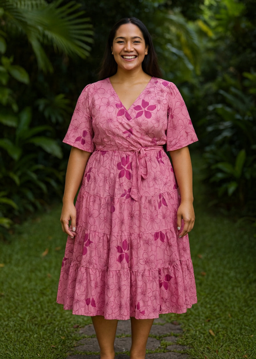Emma Handprinted Layered Dress
