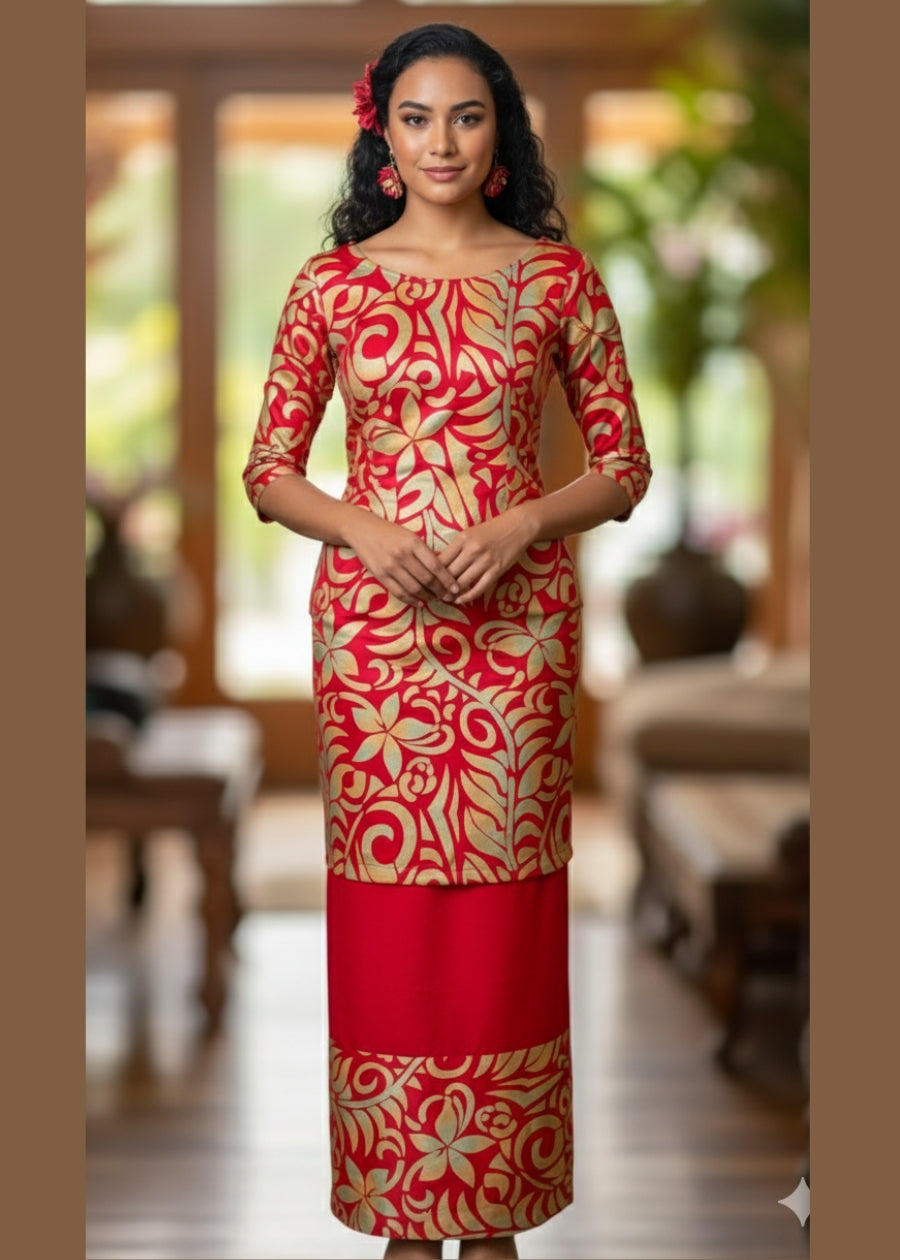 Charlotte Stretch Puletasi/Sulu Jaba