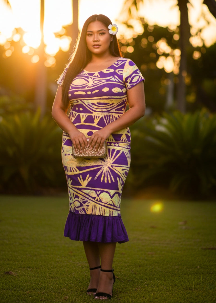 PIA Purple Ruffle Dress