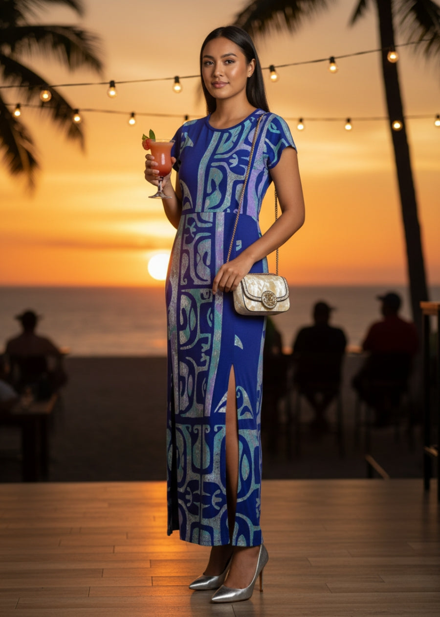 PIA Straight Long Stretch Dress