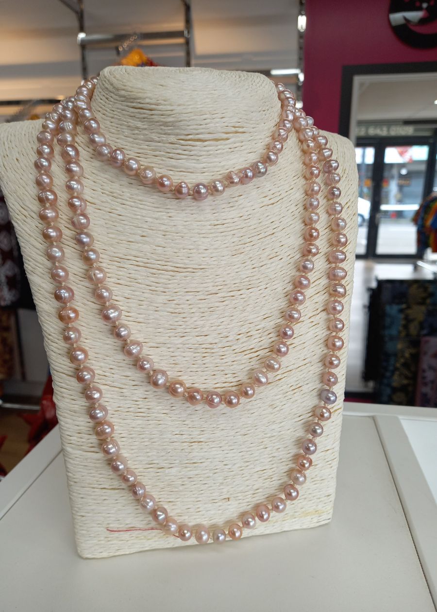 Long String of Freshwater Pearls