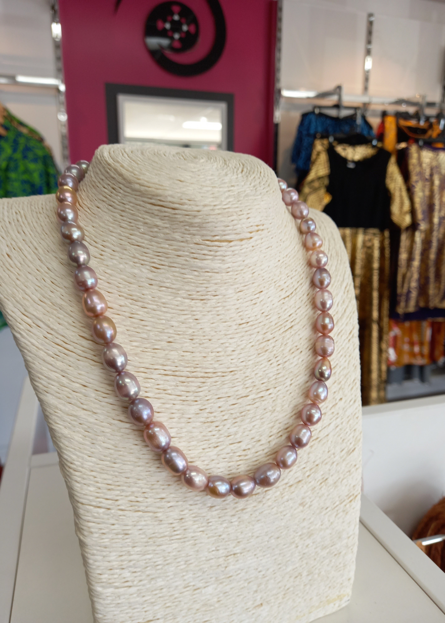 Single Strand Lavender Freshwater Pearls