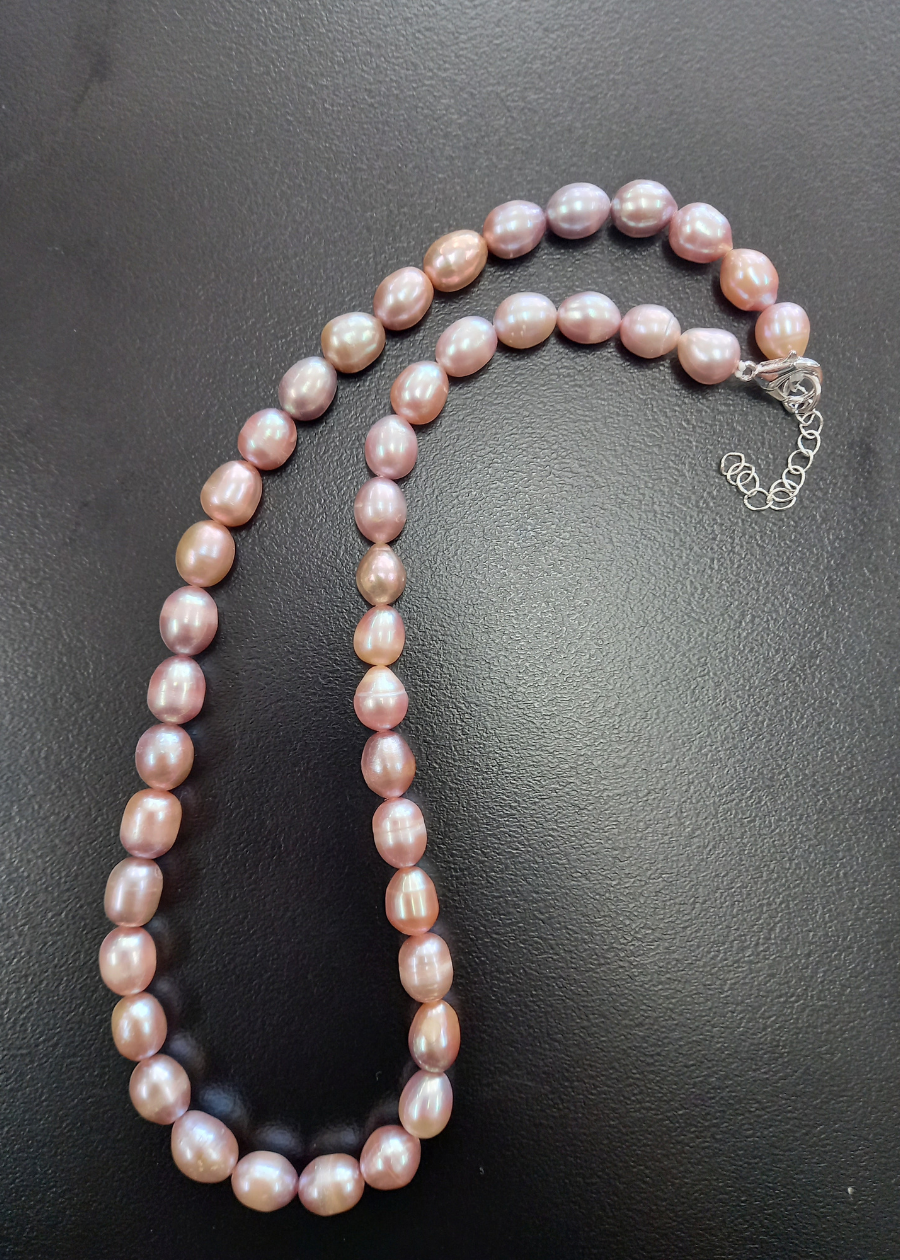 Single Strand Lavender Freshwater Pearls